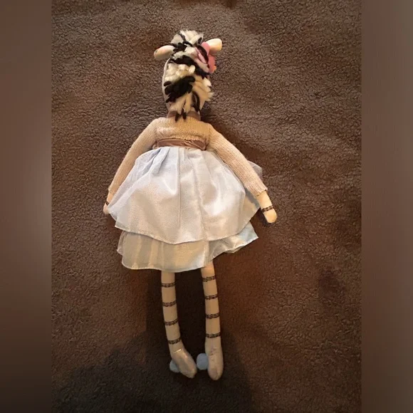 Pottery Barn Kids “CHEYENNE” Zebra Ballerina Plush Doll - Picture 4 of 6